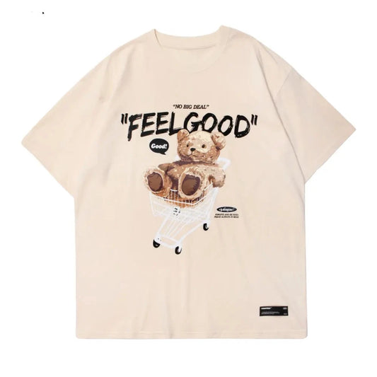 No Big Deal "FEELGOOD" Oversized Graphic T-Shirt