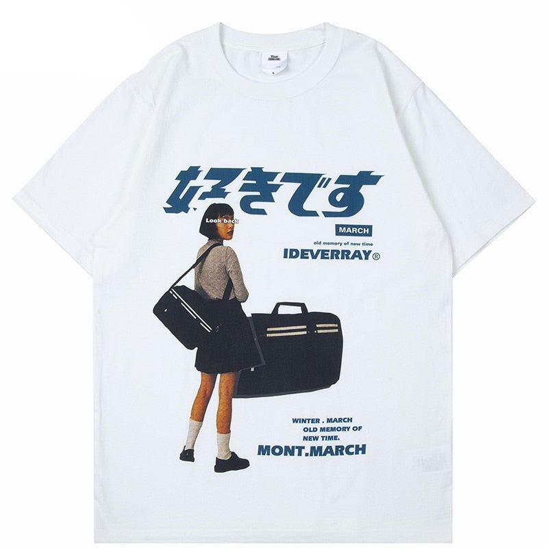 Japanese Kanji Print T-Shirt
