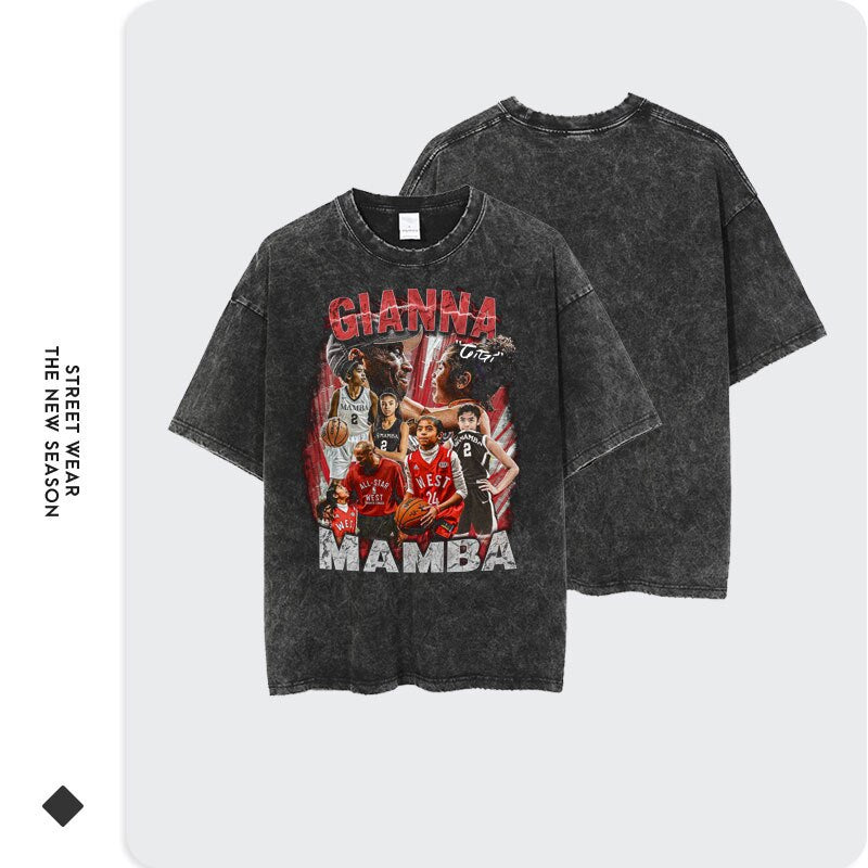 Gianna & Kobe Vintage Oversize T-Shirt